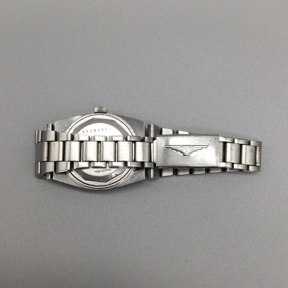 Vintage Longines Mens Watch 27mm Cream Dial Automatic Day Date Stainless 6.25
